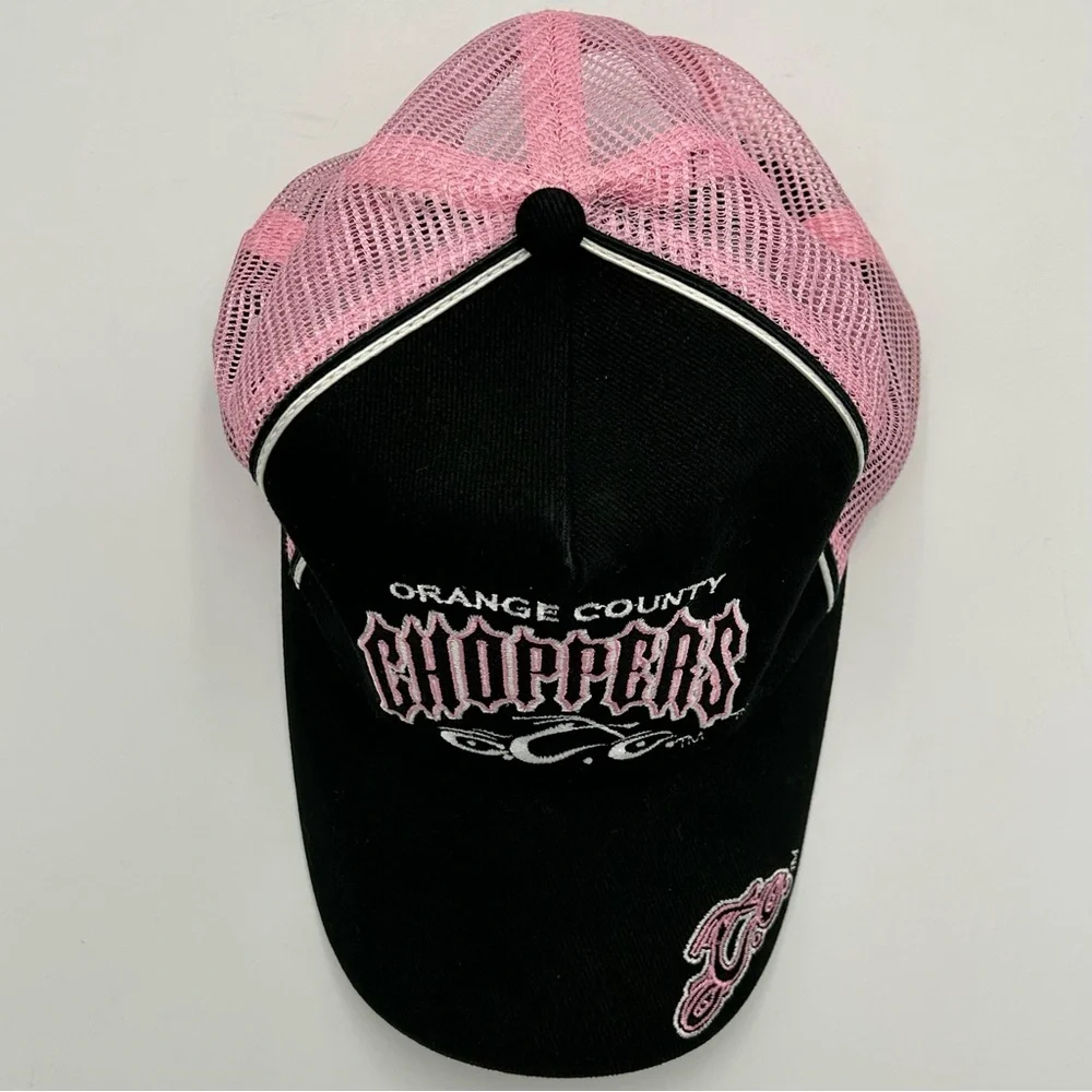 OCC Orange County Choppers Women Ball Cap One Size Snap Back Embroidery Moto Y2k